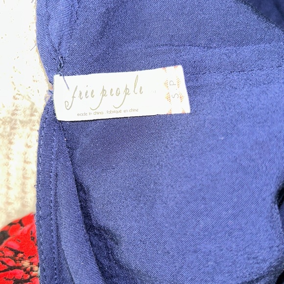 Free People Falling Tapestry Floral Rose Draped Bell Sleeve Peasant Dress - S - Picture 13 of 16